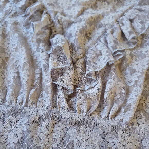 Free People Ruffle Lace Tank Top Size Medium - Picture 3 of 14